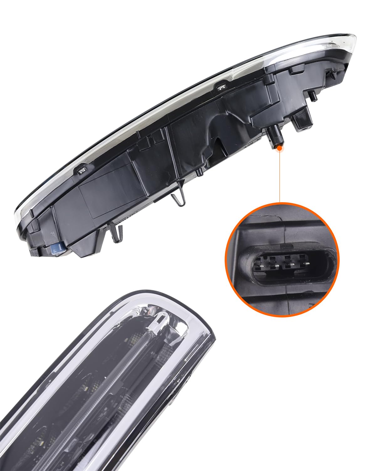 Luz Diurna LED DRL Derecha Para Parachoques Delantero – Compatible Con 2011-2014, Número De Pieza 95863118200