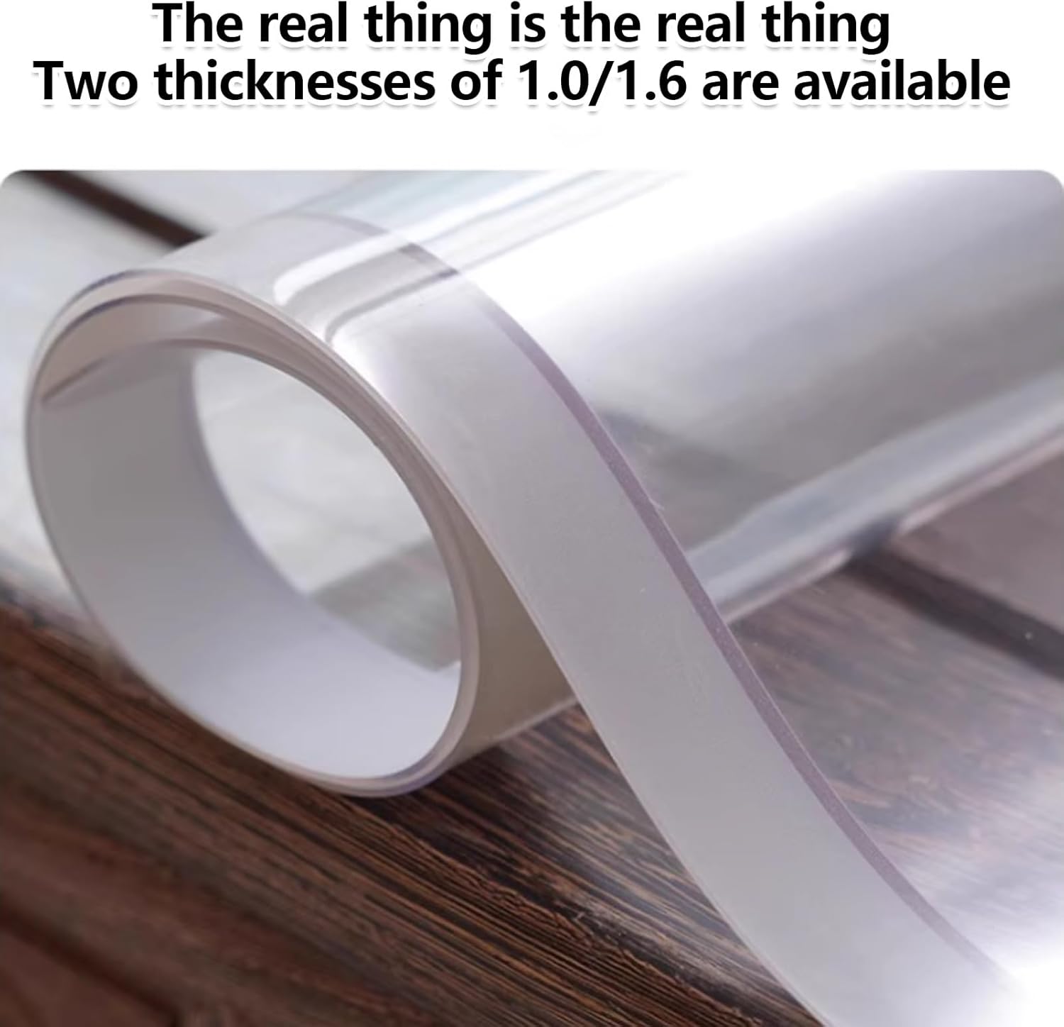 Round Chair Mat，for Hardwood Floors, 1.6mm Thick Non-Slip Floor Protector for Office Chair, Home, Kitchen, Living Room(Black,ID80cm/31.5in)