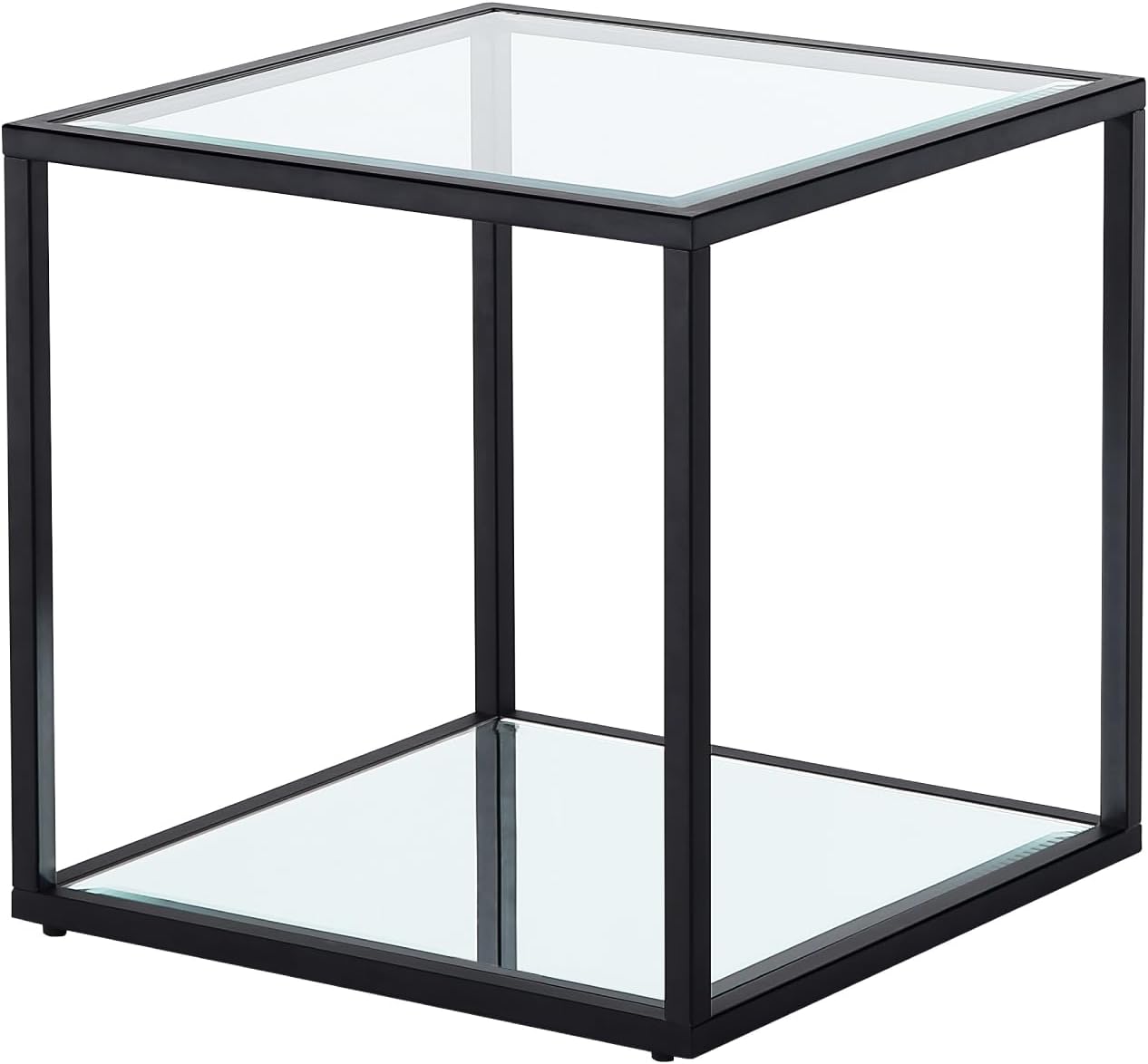 Mesa Auxiliar Rectangular Con Almacenamiento - 32x22x40 Cm, Plástico Blanco, Minimalista, Para Salón O Dormitorio