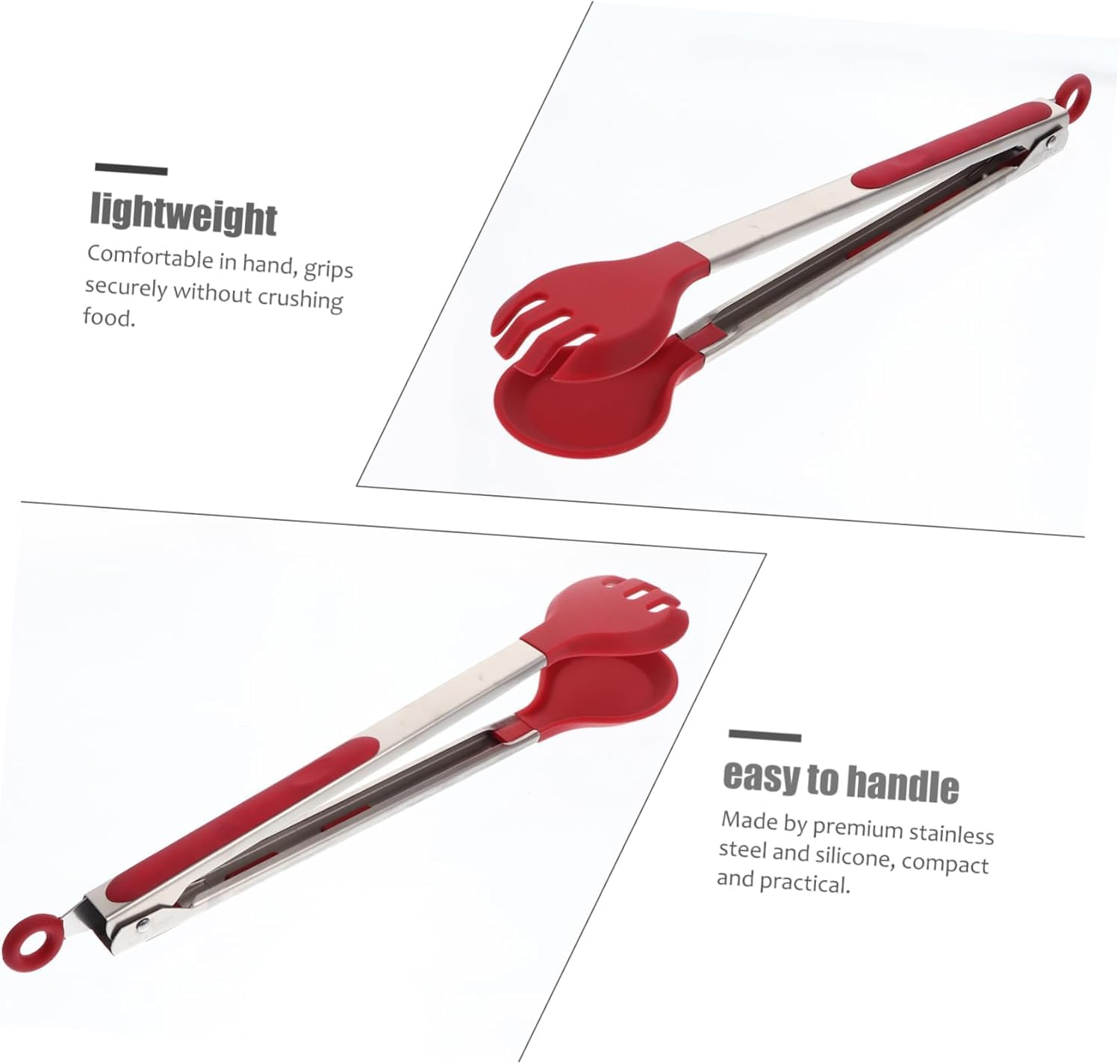 Pinze da cucina, 4 pezzi in silicone for alimenti, pinze for pane, pinze for verdure, utensili for griglia, utensili da portata, pinze for bistecca, pinze da cucina, pinze for griglia, ali di pollo, f