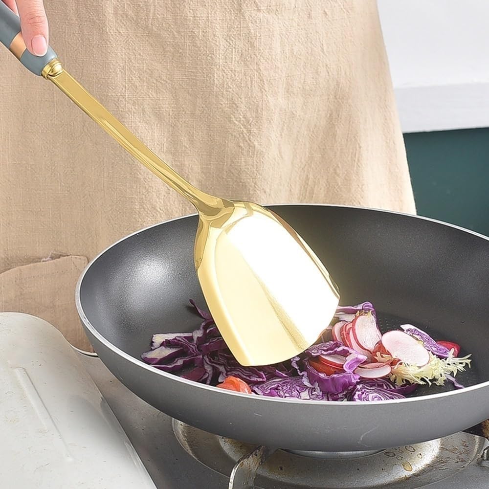 Cooking Spatulas Spoons for Cooking 304 Stainless Steel Cookware Dining Gadgets 7 Pieces Sets