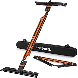 Stair Tread Template Tool - Stair Measuring Tool & Stair Tread Gauge,Stair Gauges for Stair Measurement and Shelf Layout, No Assembly Required, Storage Bag Included