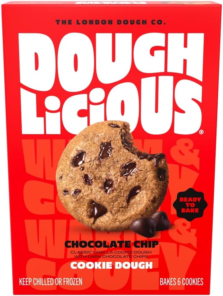 Doughlicious Gourmet Cookie Dough, Chocolate Chip, 204g
