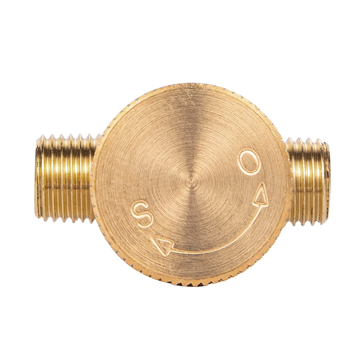2 válvulas de aguja de control de repuesto de latón resistente de 1/4 pulgadas Npt macho x 1/4 pulgadas Npt conexión macho