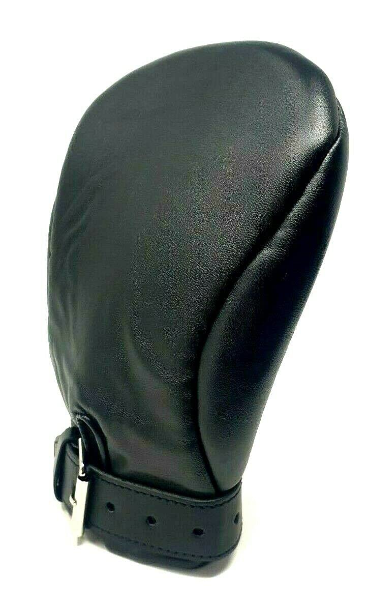 Bondage Masters Bondage Mitts/Dog Paws Padded with Attachable Rings Black