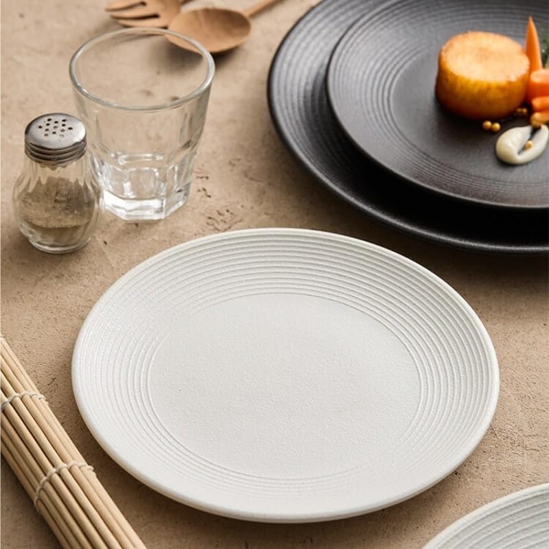 Assiettes Service de Table Assiette à Steak de Style occidental, assiette pâtes, plat service Commercial japonais, maison, Plate en céramique(A,M)