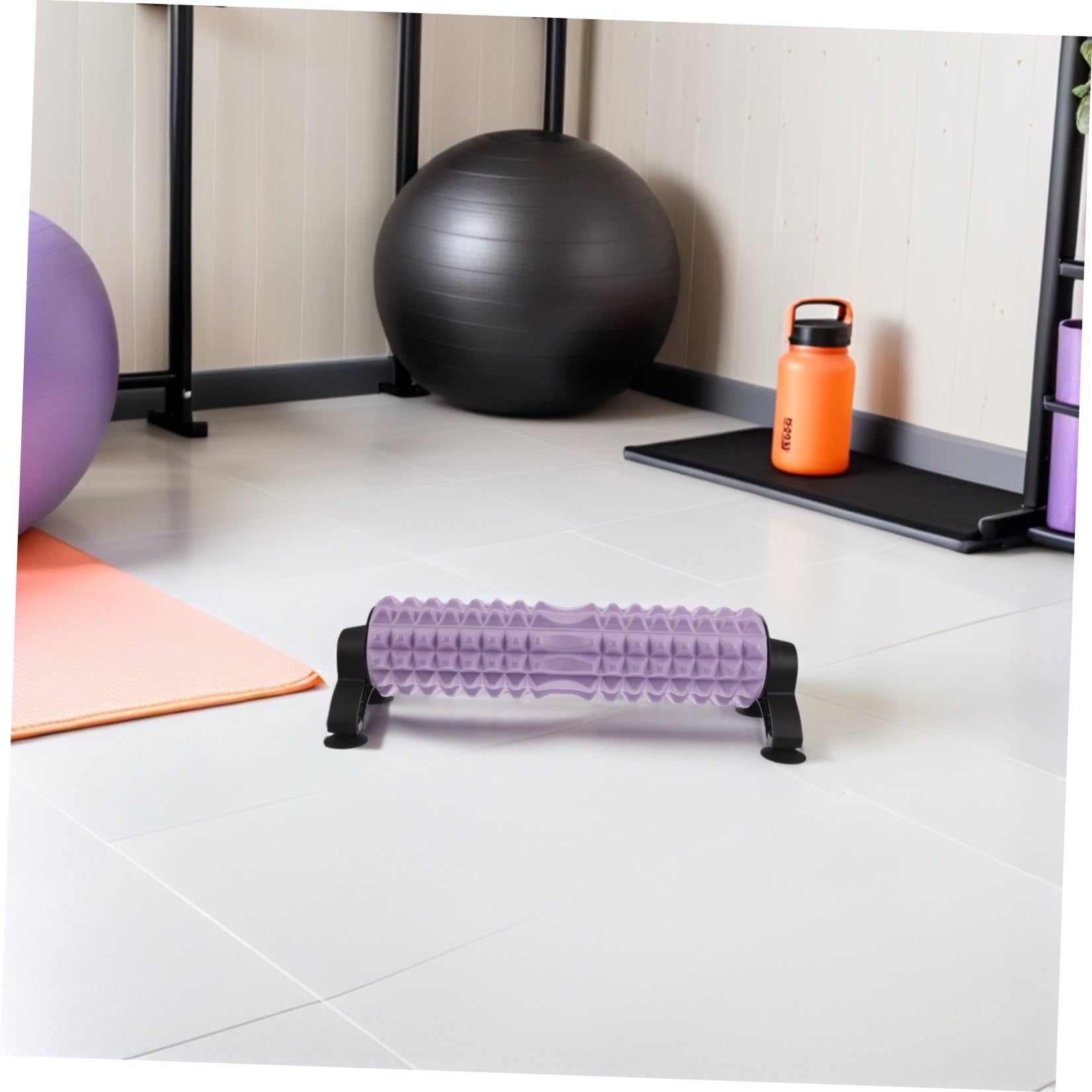 Anneome Rullo con Supporto per Massaggio Muscolare in Schiuma Solido la Flessibilità e Favorisce Muscolare per Pilates e Casa