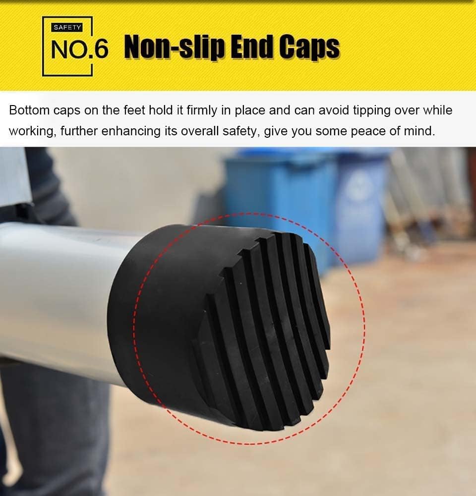 OKUOKA Aluminum Telescoping Ladder 23ft / 24ft / 26ft, Telescopic Ladder with Hook, Folding Extension Ladders for Home/Attic/RV/Outdoor Roof, Load 150kg (Size : 3.2m/10.5ft) Interesting l