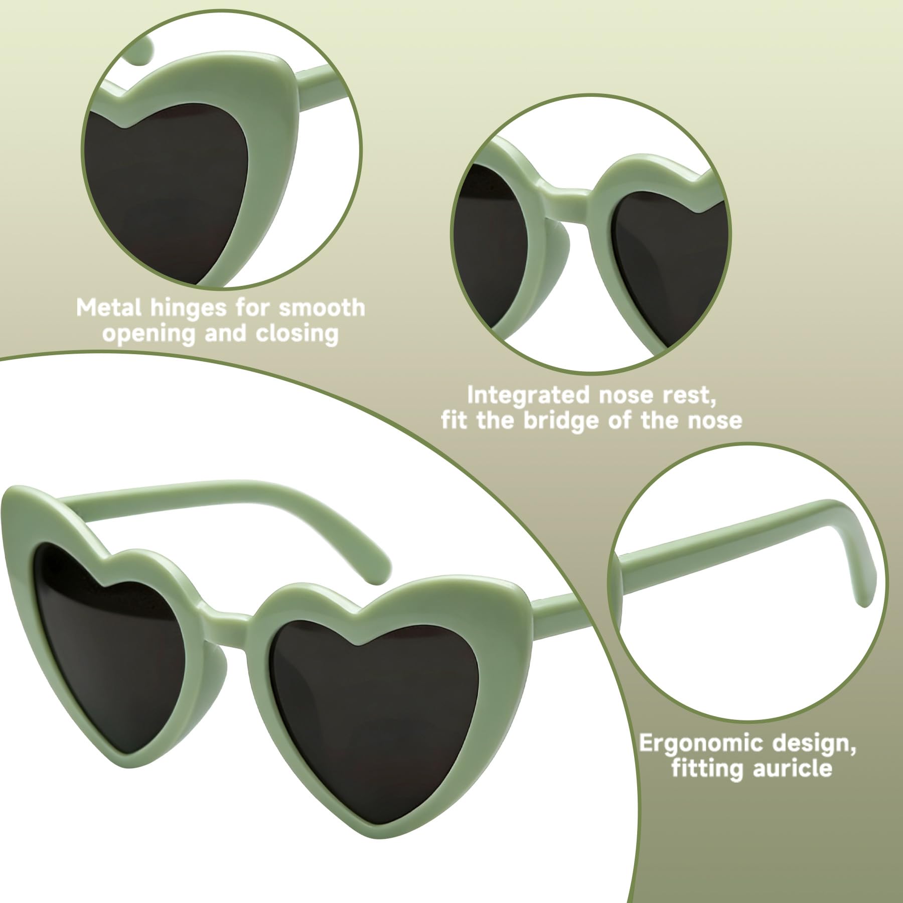 48 Pezzi Team Bride Set: Occhiali a Forma di Cuore, Braccialetti, Tatuaggi per Addio al Nubilato - Bride to Be Gadget