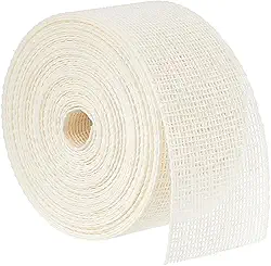 BENECREAT Acabamento trançado de crina de cavalo, tecido de serra de bainha de 3,5 cm, barbatanas de poliéster, tecido de bainha rasgável para ternos, calças, jeans, roupas, chiffon e tecidos de seda