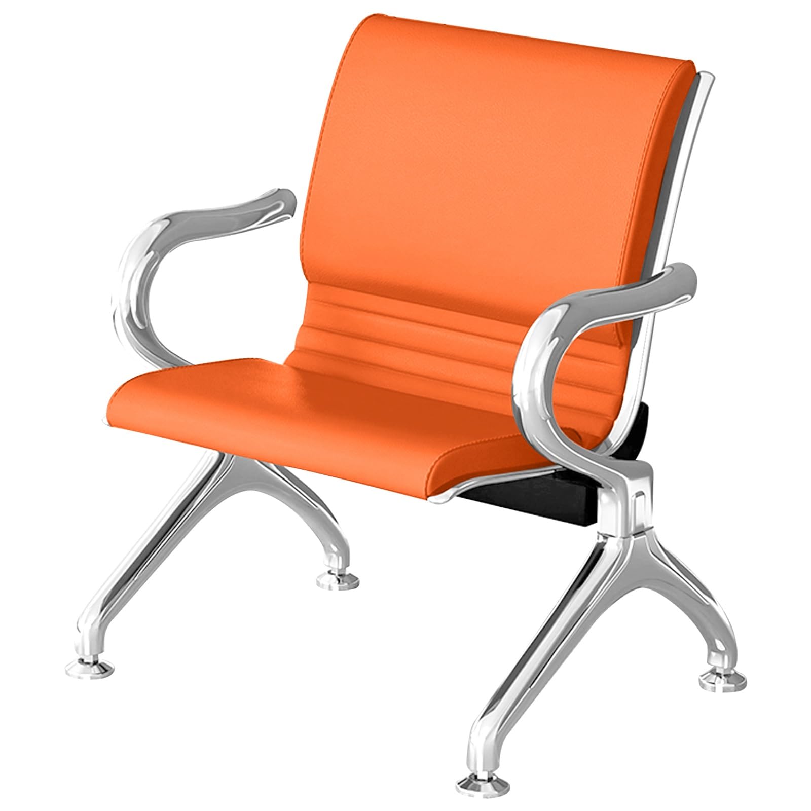 SFSLBFB Reception Chairs for Waiting Room, Airport Lobby Bench with Backrests and Armrests, PU Leather Seating