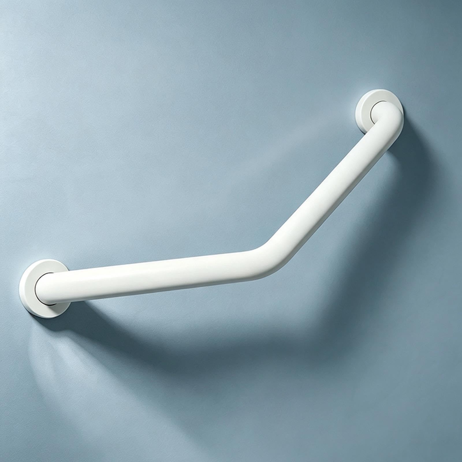 Barra di Appoggio Inclinata Acciaio Inox 304 | Barra di Appoggio Inclinata Inox 304, 135° 250kg, Reversibile Impermeabile Anziani Gestanti(60cm/24in)