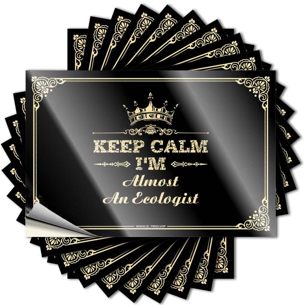 Tattoos Home Gym Decor | Cool Bumper Keep Calm I'm Almost an Ecologist for Diatomaceous(12X18CM)