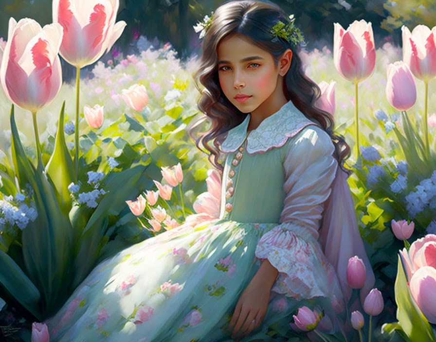Affiches sur toile de tulipes 58 x 90 cm SERENDIPITP décoration murale gris poussiéreux
