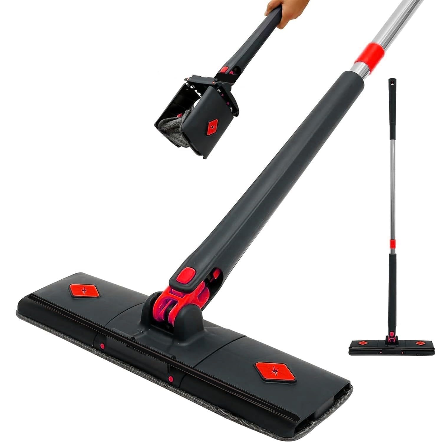 GaxQuly Floor Cleaning Mop Flat Standing Microfiber Magic Floor Cleaning,Home Hands Free Squeeze Mop 360 Degree for Hardwood, Laminate Floor, (Cleaning Mop) (B0CZLJB9WM) Amazon Price History, Amazon Price Tracker