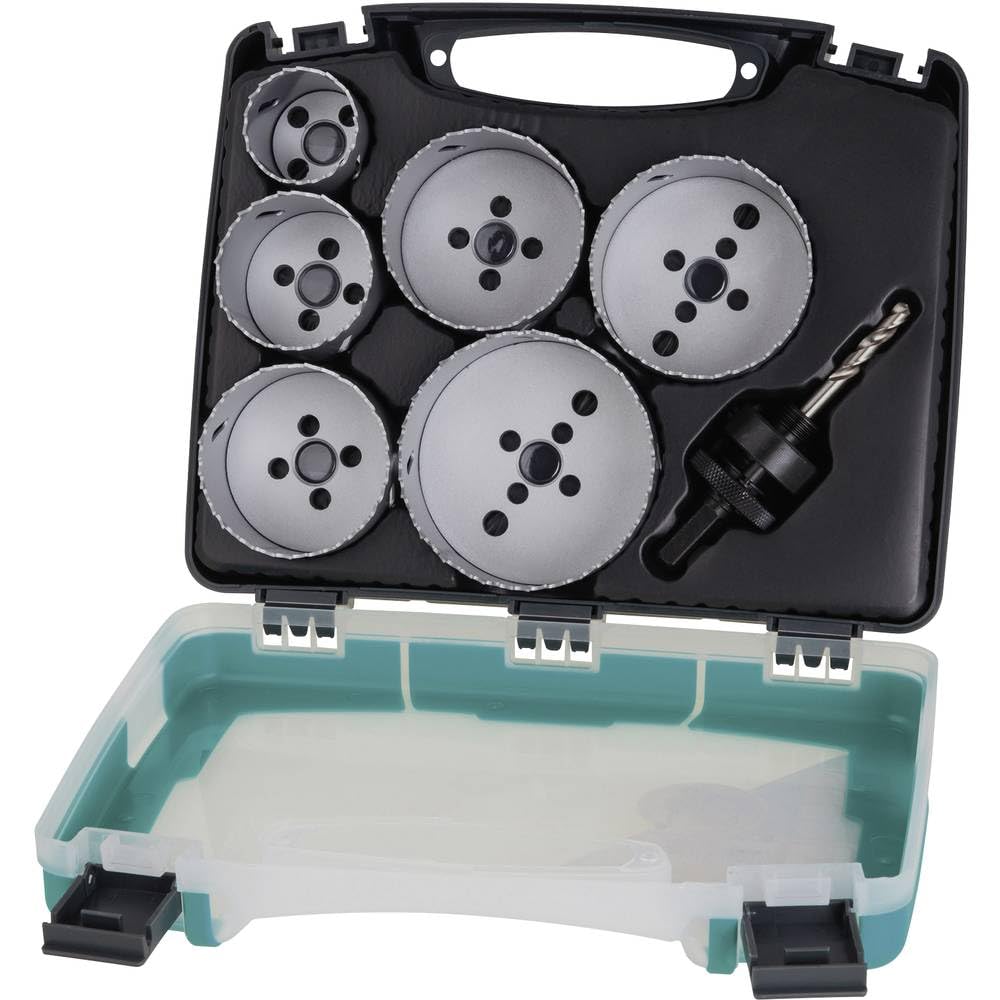 wolfcraft Coffret de 6 Scies Cloches BIM Multimatériaux Ø 40-86 mm