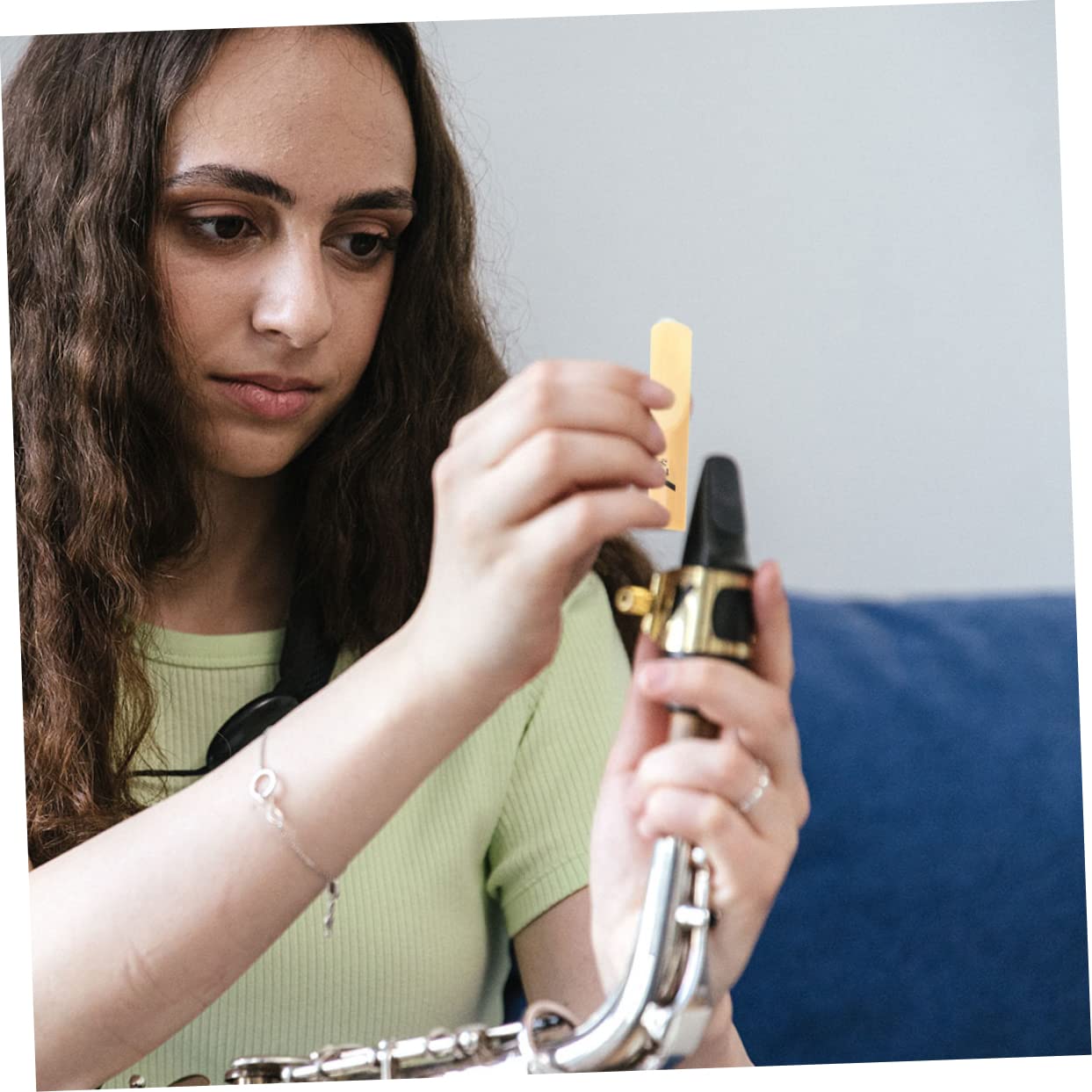 Levemolo Saxophone Soprano 50pcs Replacement Eb Saxophone Reeds Professional Part