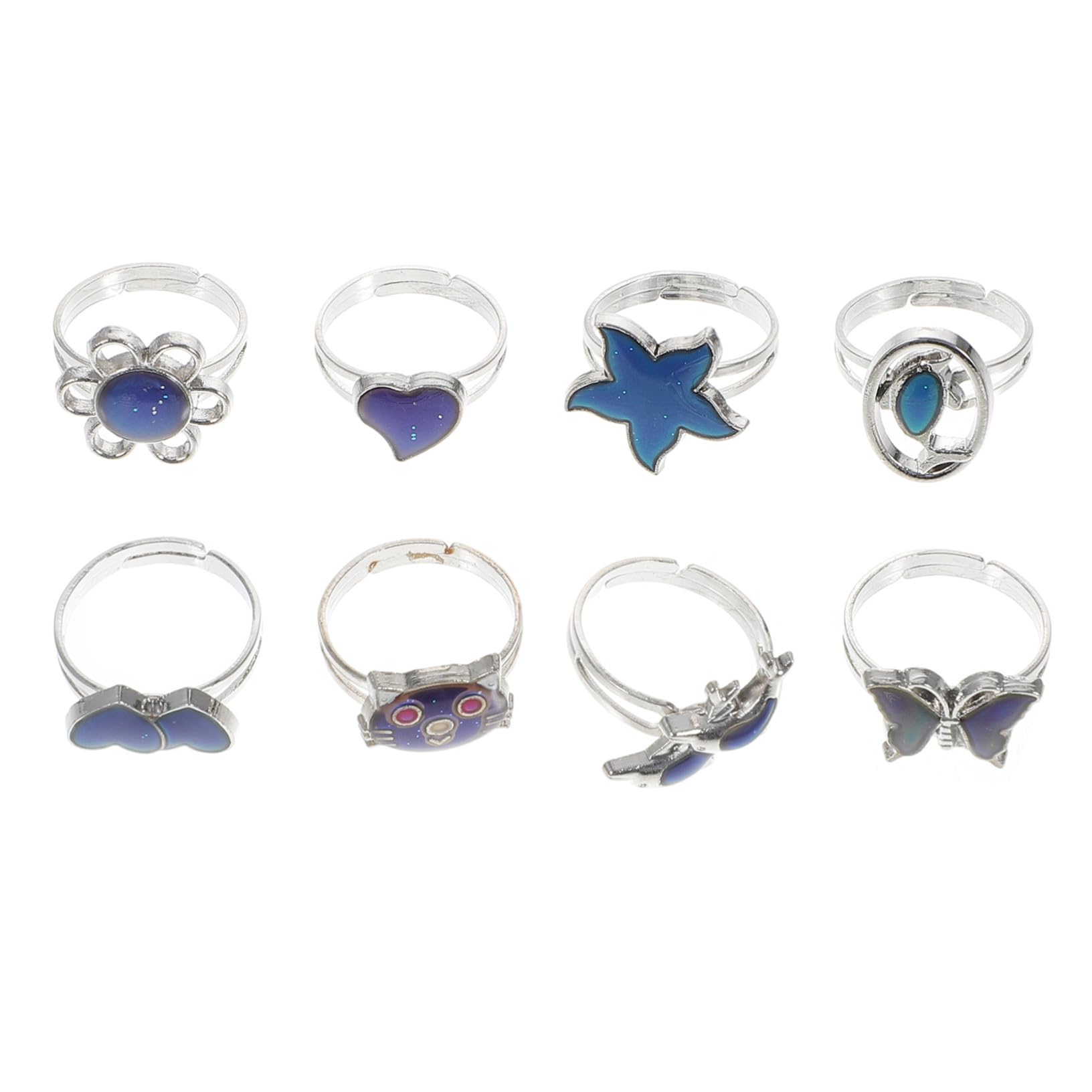Anillos de animales ajustables ideales como obsequios para detalles de comunión 8