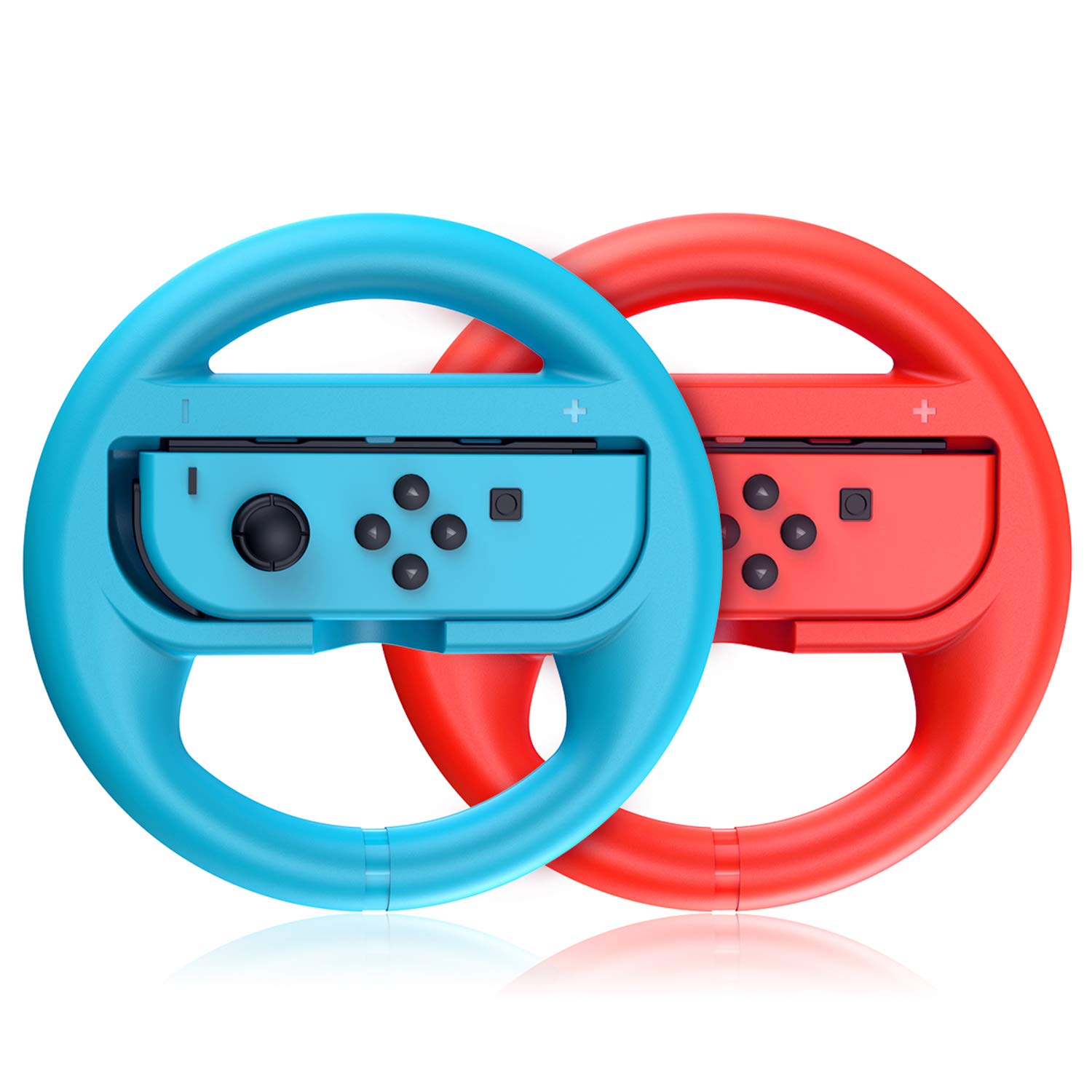 VOYEE Replacement for Nintendo Switch Steering Wheel, Compatible with Mario Kart 8 Deluxe Nintendo Switch Wheel 2 Pack