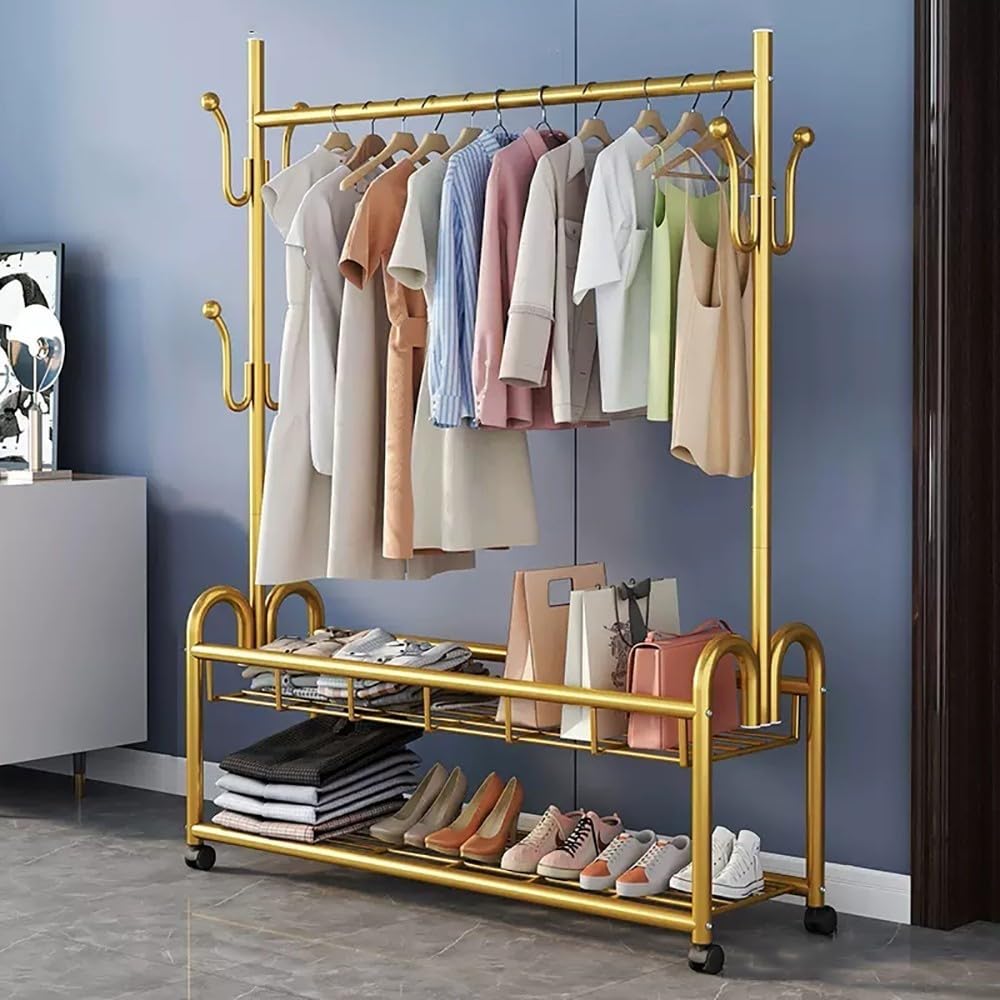 Porte-manteau en métal pour libérer l'espace encombré de votre entrée