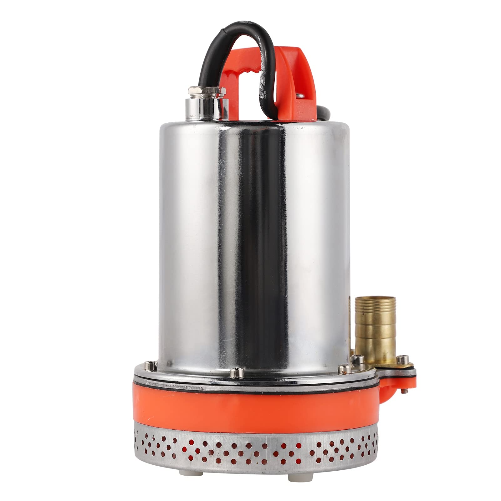 Keenso Pompa di Raccolta, Pompa di utilità Portatile Termoplastica Solare a Piccola Batteria per Laghetto Giardino (12V)