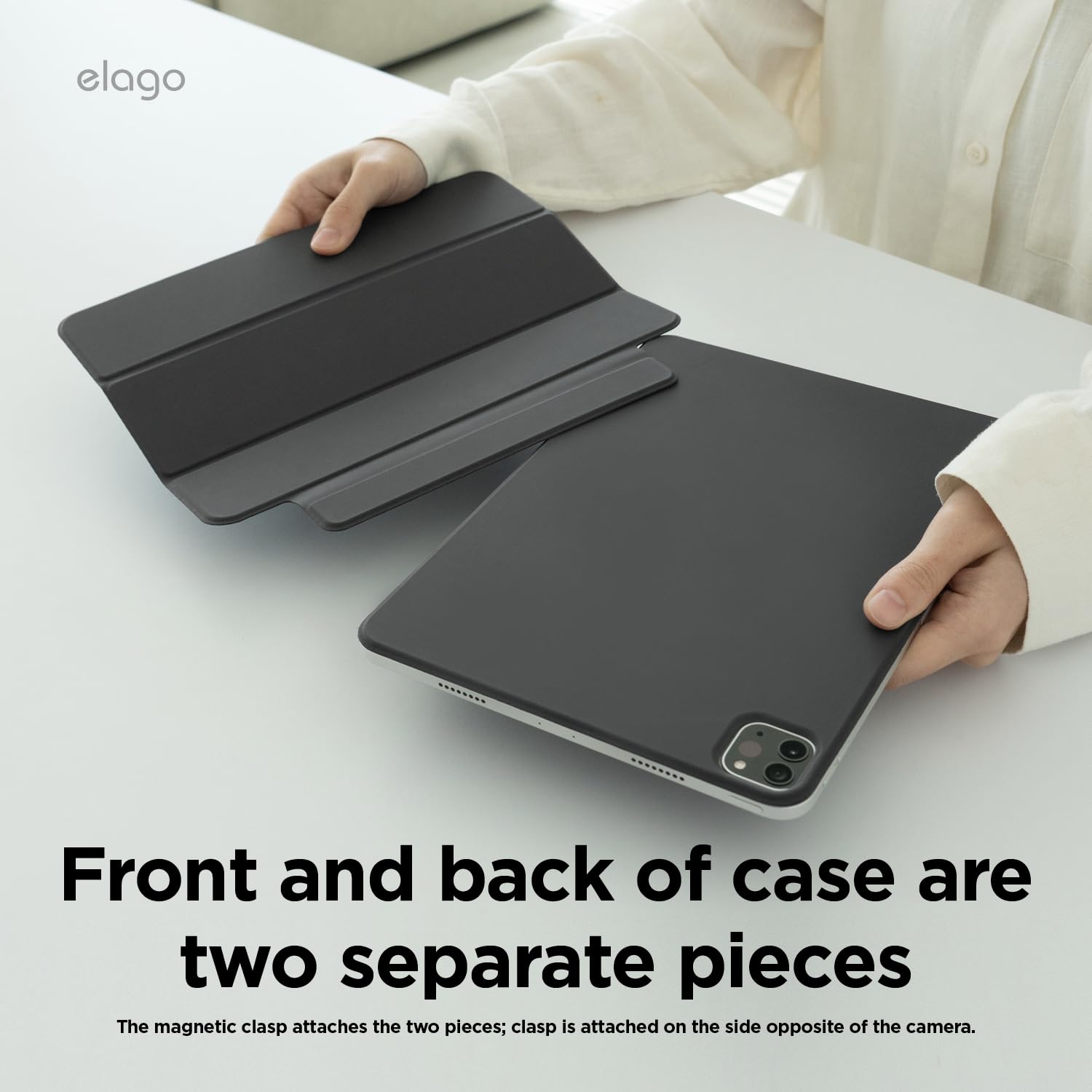 Amazon.com: elago Magnetic Folio Case for iPad Pro 13 inch Cover