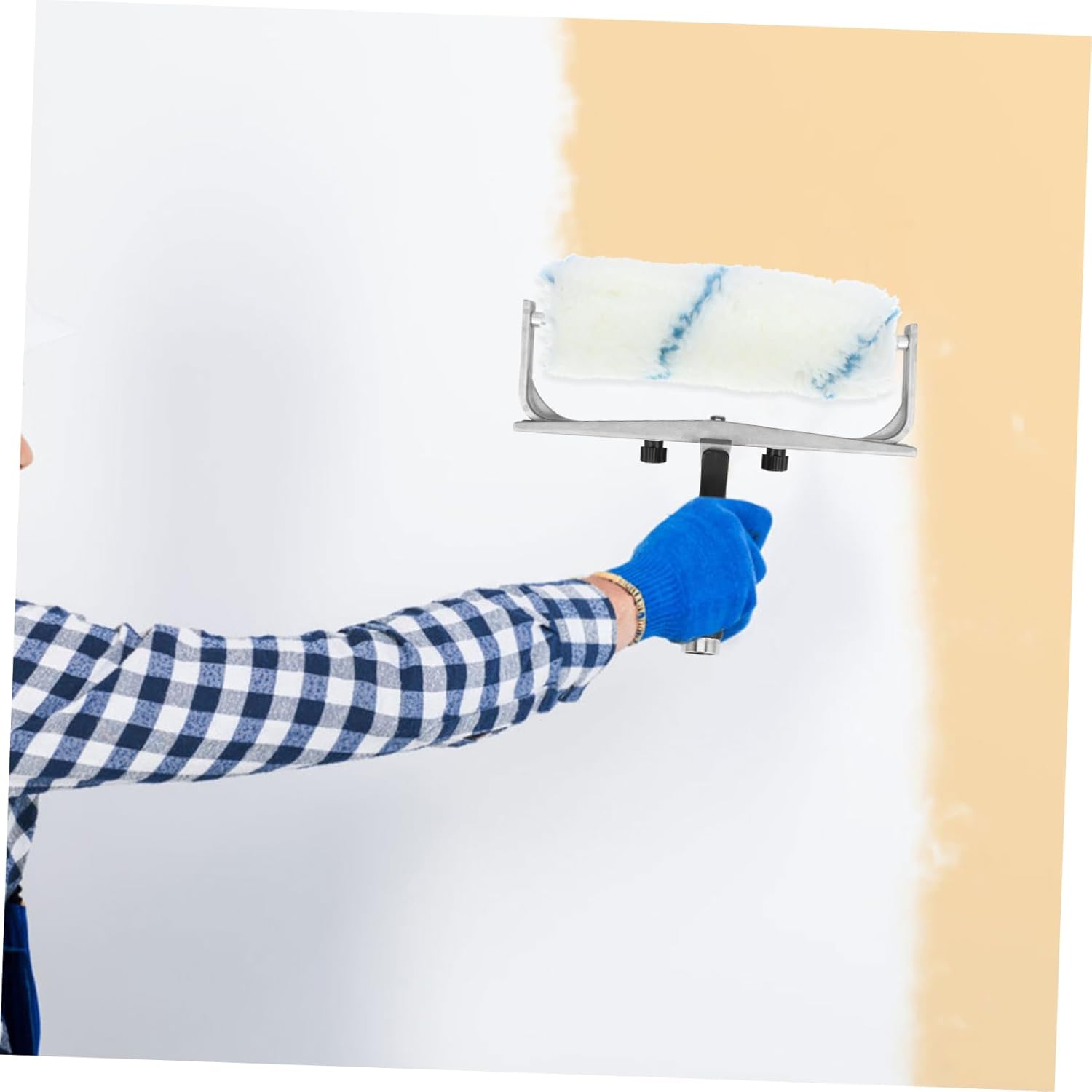 Mikikit 5pcs Adjustable Paint Roller Holder Lightweight Wall Painting Tool for Easy Use Versatile Rolling Frame Compatible Various Rollers for Home Projects