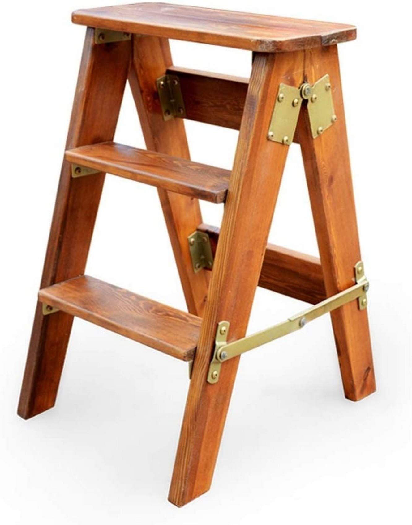 Tabouret escabeau en bois à 3 marches pour atteindre les hauteurs sans effort
