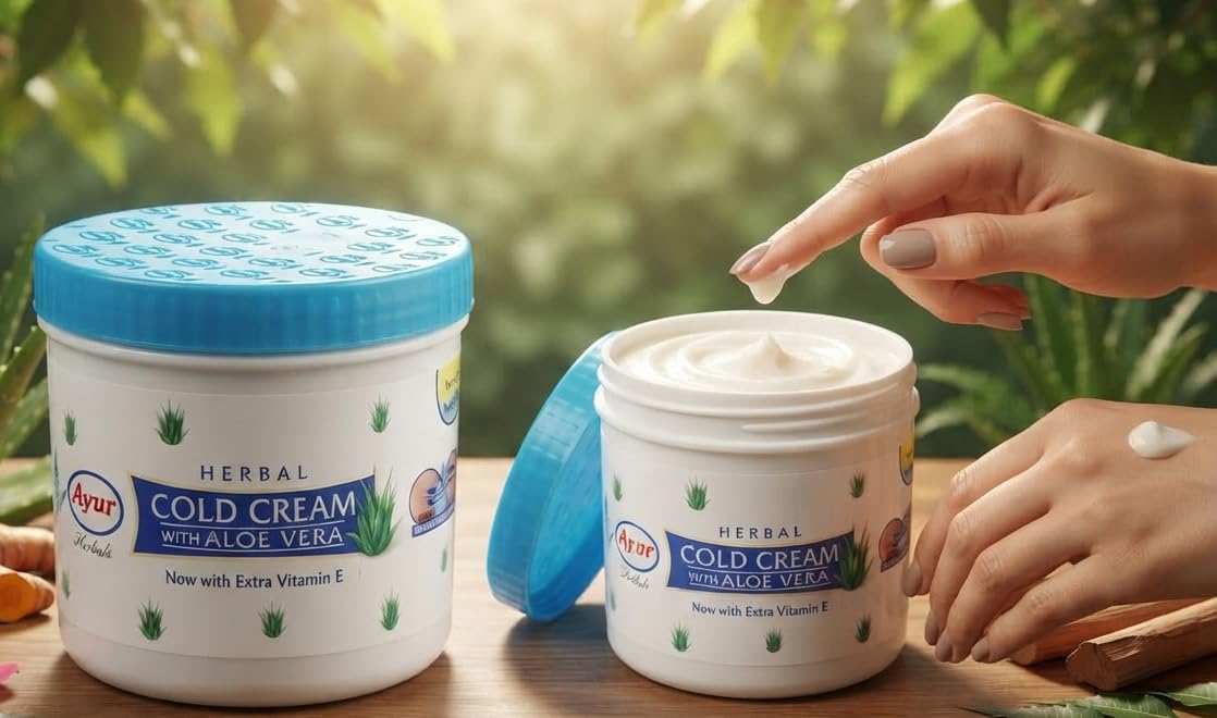 Ayur Herbal Cold Cream With Aloevera, 500gm 2