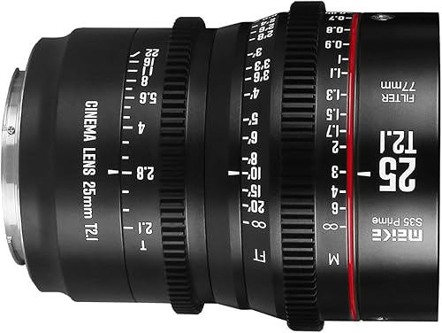 Meike 25 mm T2.1 S35 Manueller Fokus Weitwinkel Prime — nuotrauka 6
