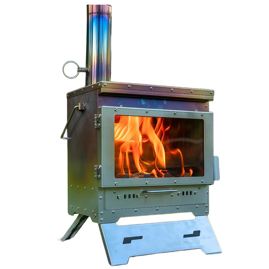 Amazon.co.jp: VGVG 薪ストーブ 焚火 暖炉 ステンレス製ストーブ