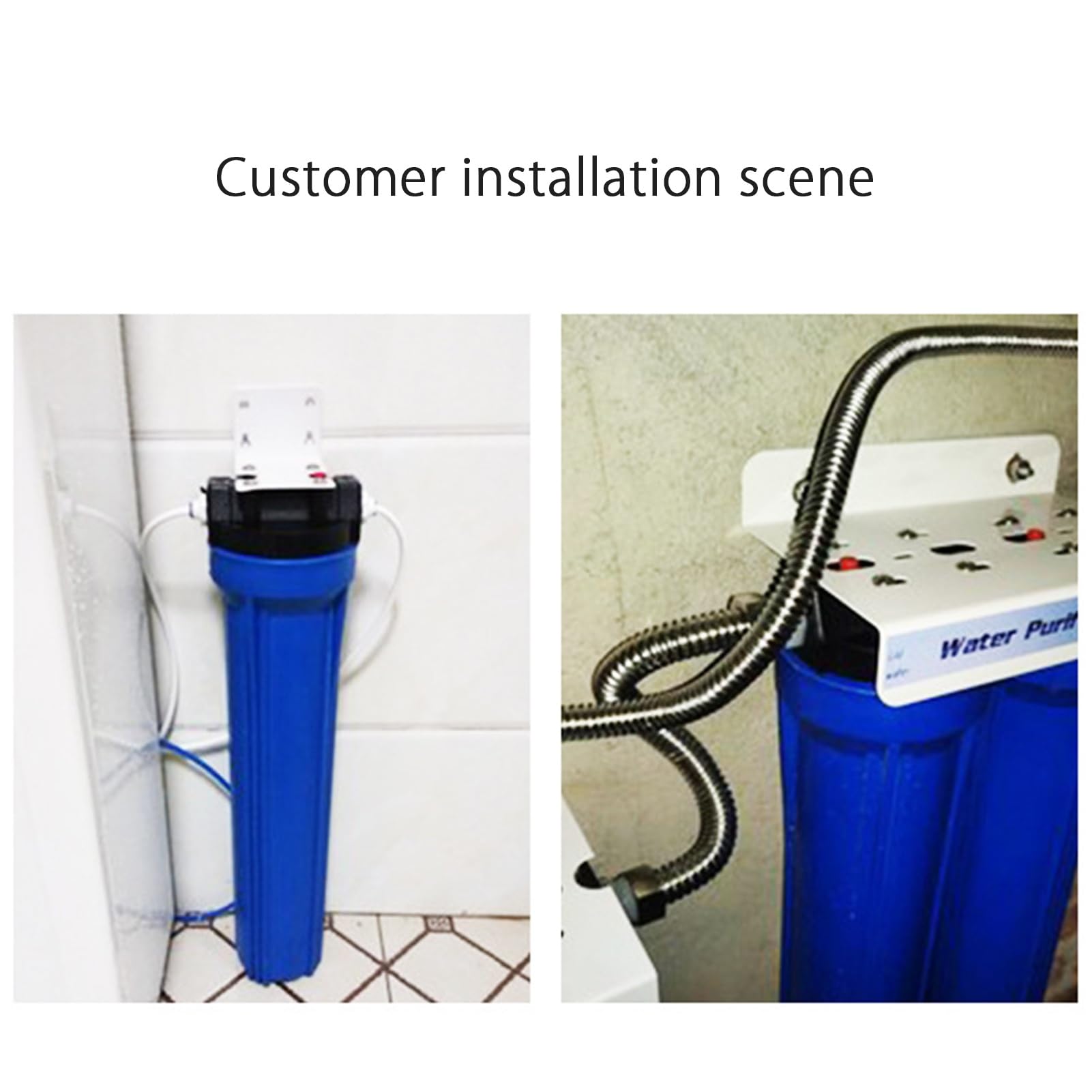 Cartucho de resina catiónica para suavizador de agua de 20" x 2,5", 4 filtros de repuesto para sistemas de filtración de agua estándar de 20" para toda la casa.