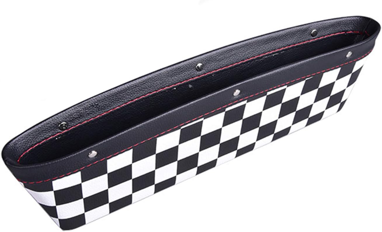 車用 新しい季節 サイドポケット サイド収納ポケット ドライブポケット 隙間ポケッ シート隙間 収納ケース 収納 ミニクーパー などに最適 ホワイト 落下防止 車用品 車内インテリア 荷物固定 トカー用品 整理整頓 ブラック 荷崩れ防止 1個