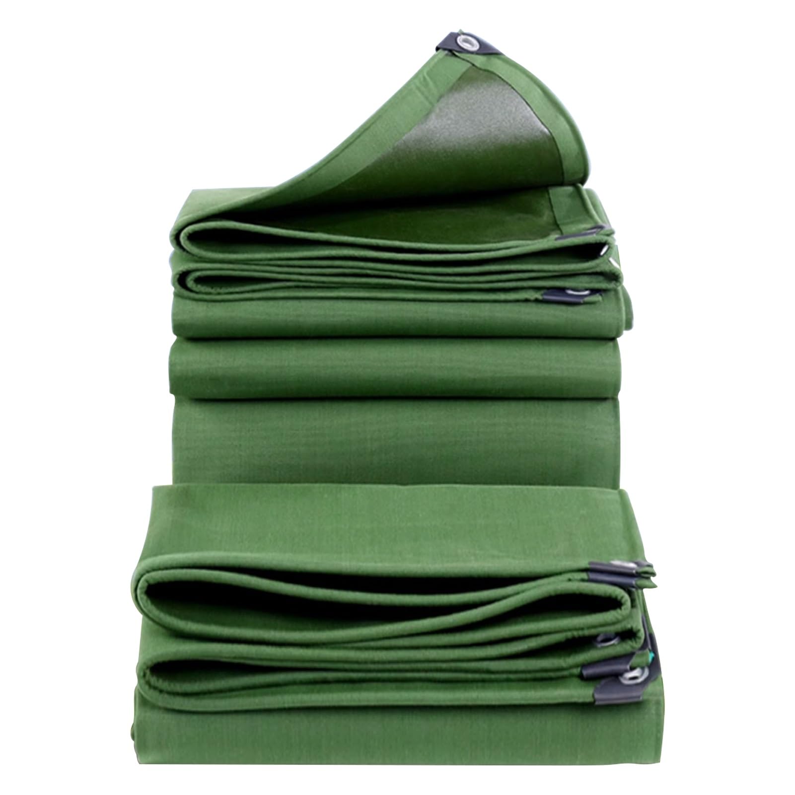 GJZQDKX Heavy Duty Waterproof Canvas Tarp 4x6m (13.1ft x 19.7ft) Thicken Tarpaulin Cover for Chicken Coop Wood All Weather Protection Multipurpose Outdoor Use