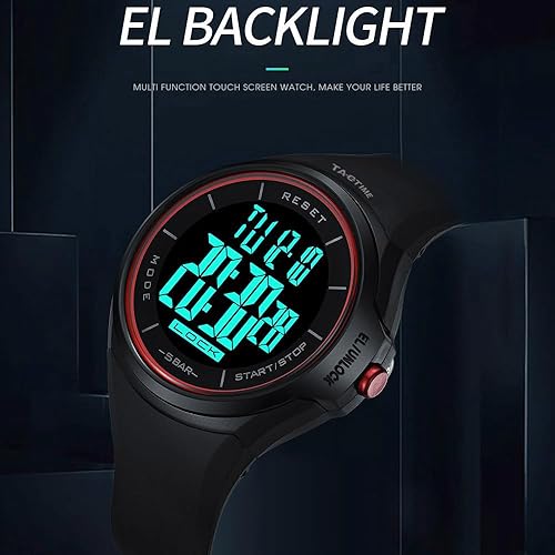Miniatura 4 de TACTIME Reloj digital - Pantalla táctil, pantalla de números grandes, reloj deportivo al aire libre