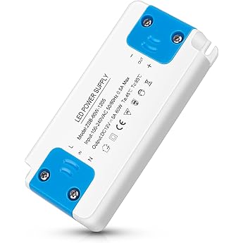 LED Transformer 1-60 W 5 A LED Transformer 240 V to 12 V Driver Power Supply No Flicker No Minimum Load LEDs Low Voltage Transformer for 12 V G4 MR11 GU4 MR16 GU5.3 LEDs Bulbs Light Strips Pack of 1