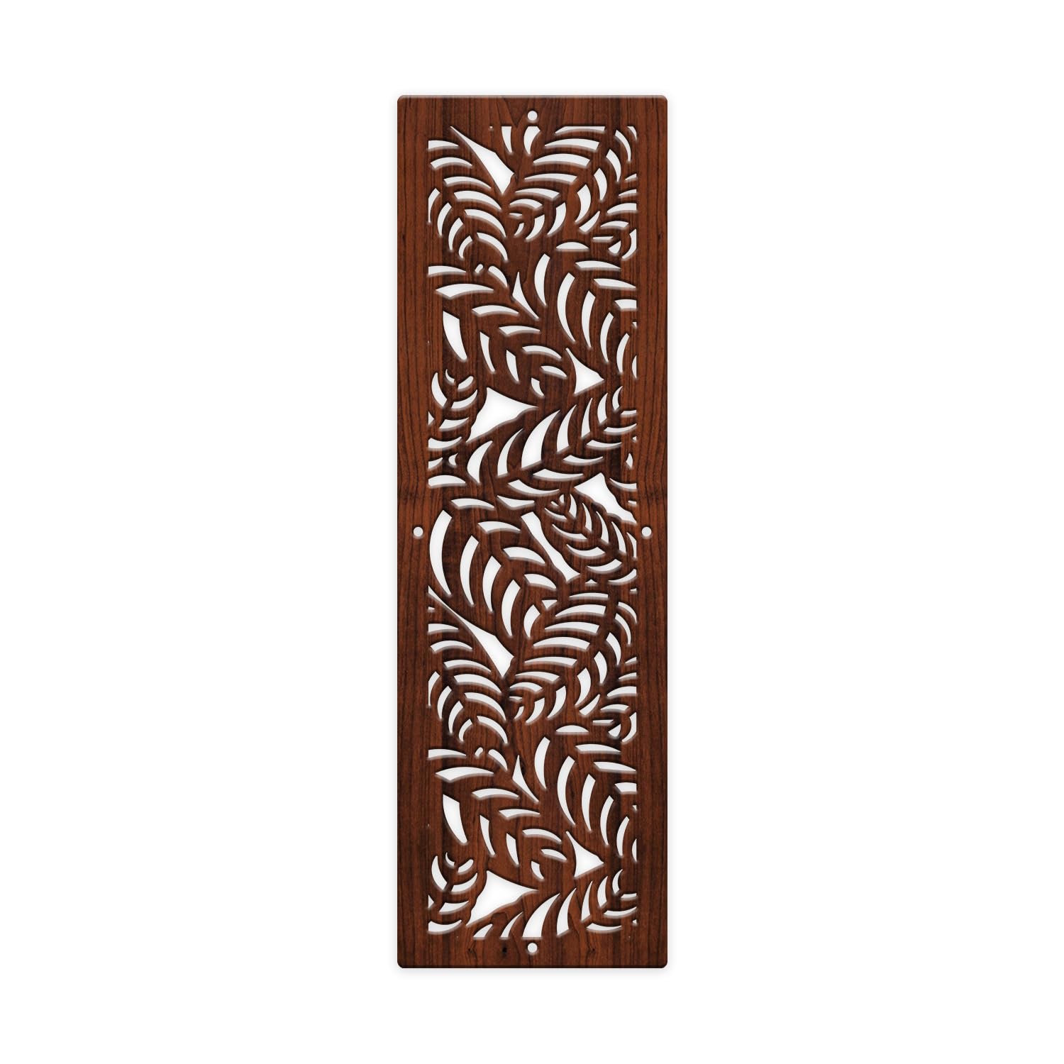 OLIVE TREE Room Partitions Hanging Room Divider Panel Modern Hanging Screen Partition for Decorating Bedding, Dining, Study and Sitting Living -Room, Hotel - Walnut ((23inch X 7 inch) X 12 Panels)7157-image-24