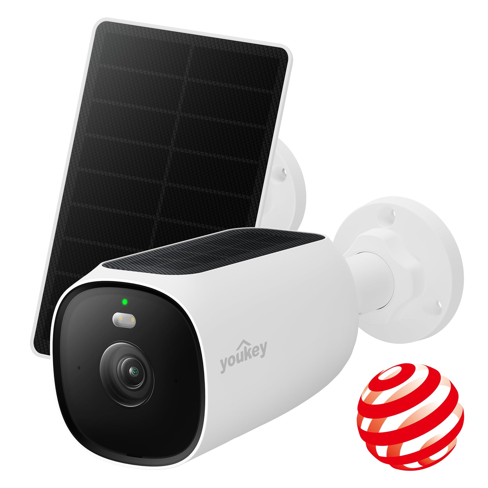youkey Solar Security Camera Outdoor Wireless, 24/7 AOV Continuous Recording, 2.5K Home Security Camera with Dual Solar Panel, No Monthly Fee, WiFi 6, Free AI Detection, Homebase Compatible-image-15