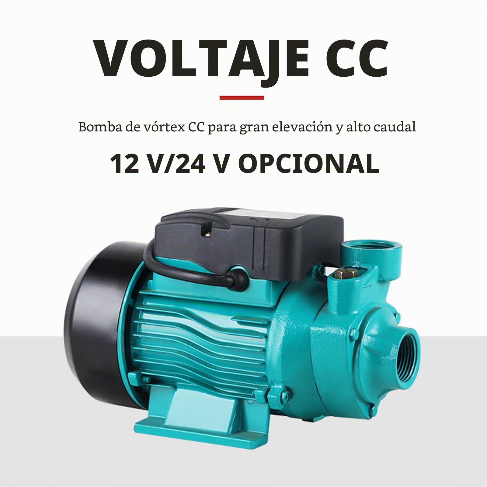 TARSHYRY Bomba de Estanque para Exterior, Bomba de Agua Solar 200W 3200RPM 35 L/min con Elevación de 25M, de Circulación para Jardín y Fuente