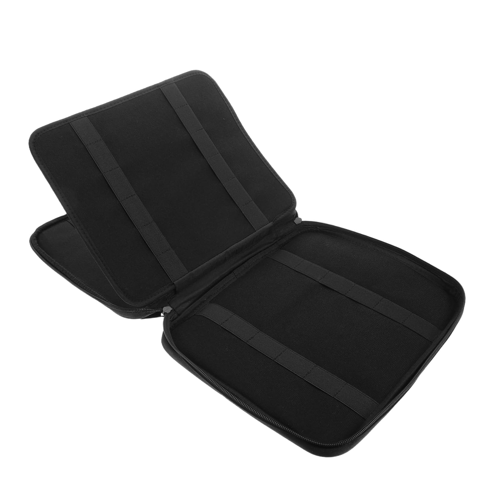 CONGARTENO Slot Portable Travel Watch Band Storage Bag Organizer Case for Smartwatch Straps Durable Polyester with Numbered Slots Versatile for Accessories Black