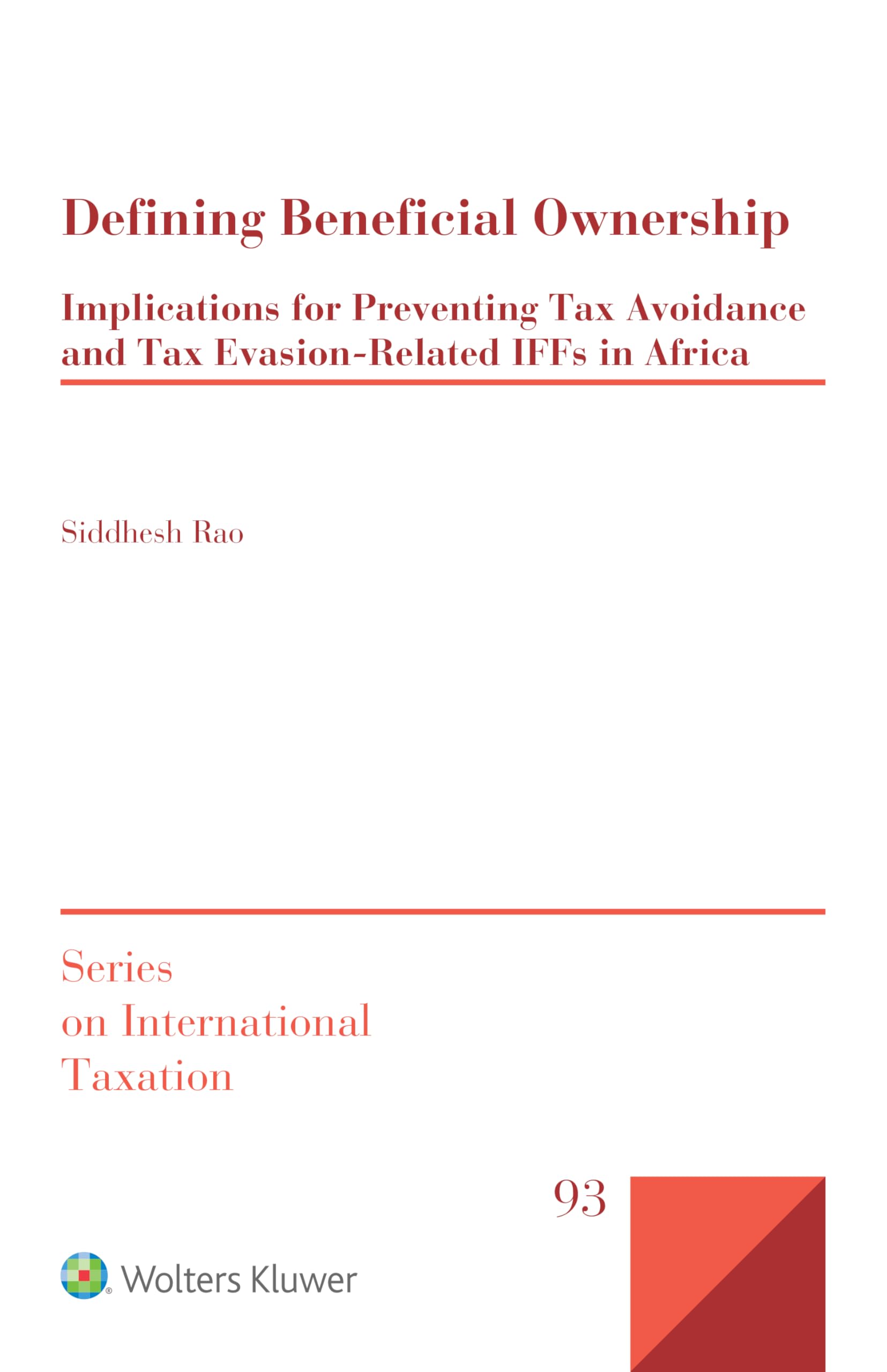 Defining Beneficial Ownership: Implications for Preventing Tax Avoidance and Tax Evasion-Related IFFs in Africa