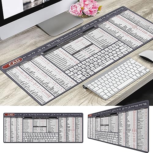 Image of Engineer Architect Gifts Ultimate Auto cad Command Alia SES Shortcuts Mouse Mat, Quick Command Reference for Auto cad Users Mousepad,Gift for Architect Desk Mat Gaming Desk Mat KMH