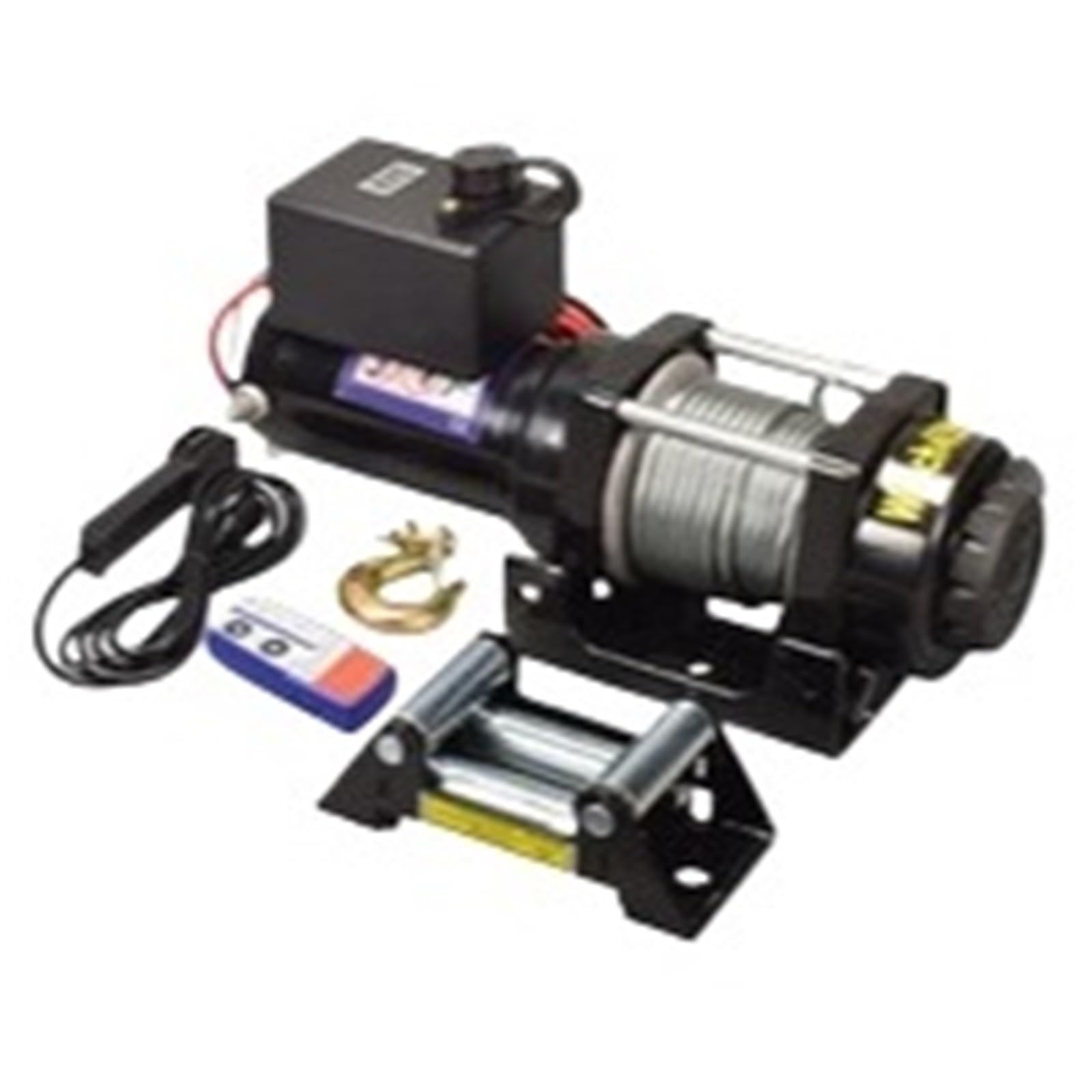 Wciągarka na kable elektryczne Wciągarka 12V24V 2000/3000/4000/4500/6000/9500/12000lb Tuning samochodu uchwyt elektryczny/bezprzewodowa lina stalowa wciągarki ATV(4500lb wireless,12V)