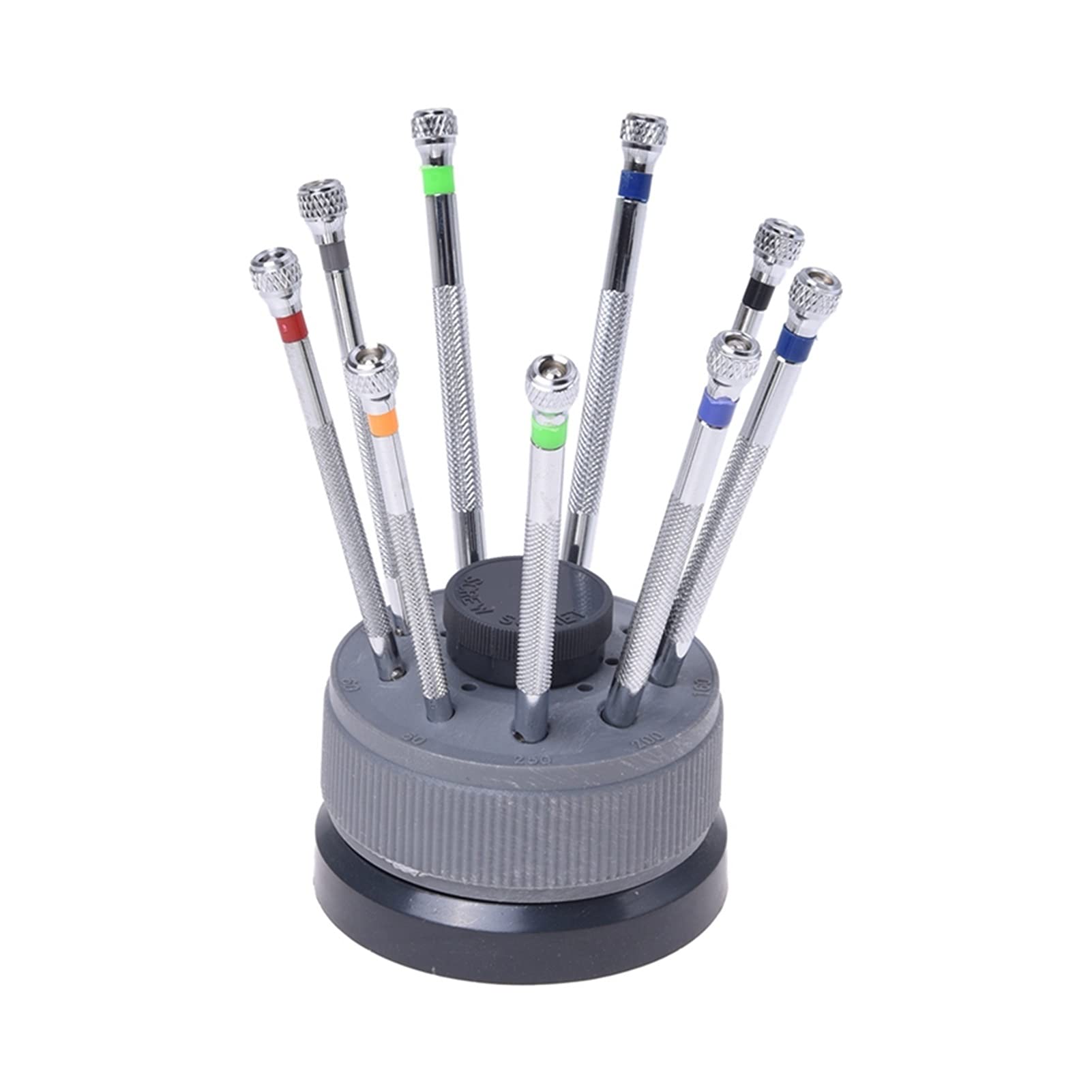 9-teiliges Reparaturwerkzeug-Set mit Schraubendreher und 1 Stück Metallverbindungsstift-Entferner, Einsteller, Uhrenarmband, Armbandteile, Uhrenreparaturwerkzeuge (Bildfarbe)