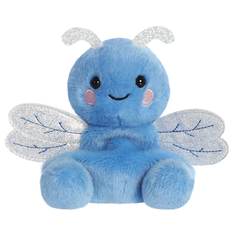 Aurora, 33889, Palm Pals Dart Dragonfly 5In, Soft Toy, Blue, 5 inches / 13 centimeters
