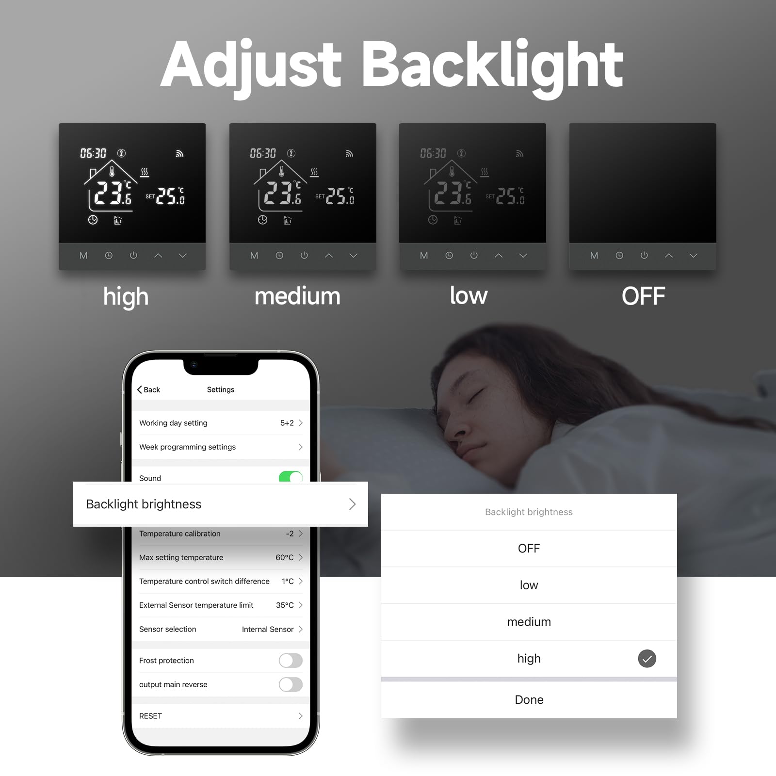 Beok Thermostat Programmable Thermostat Chauffe Eau 3A Smart WiFi Thermosta Écran Tactile LCD Compatible avec Alexa Google Home Contrôle Vocal, TS4Gwifi-WP Contrôle Vocal, TS4Gwifi-WP
