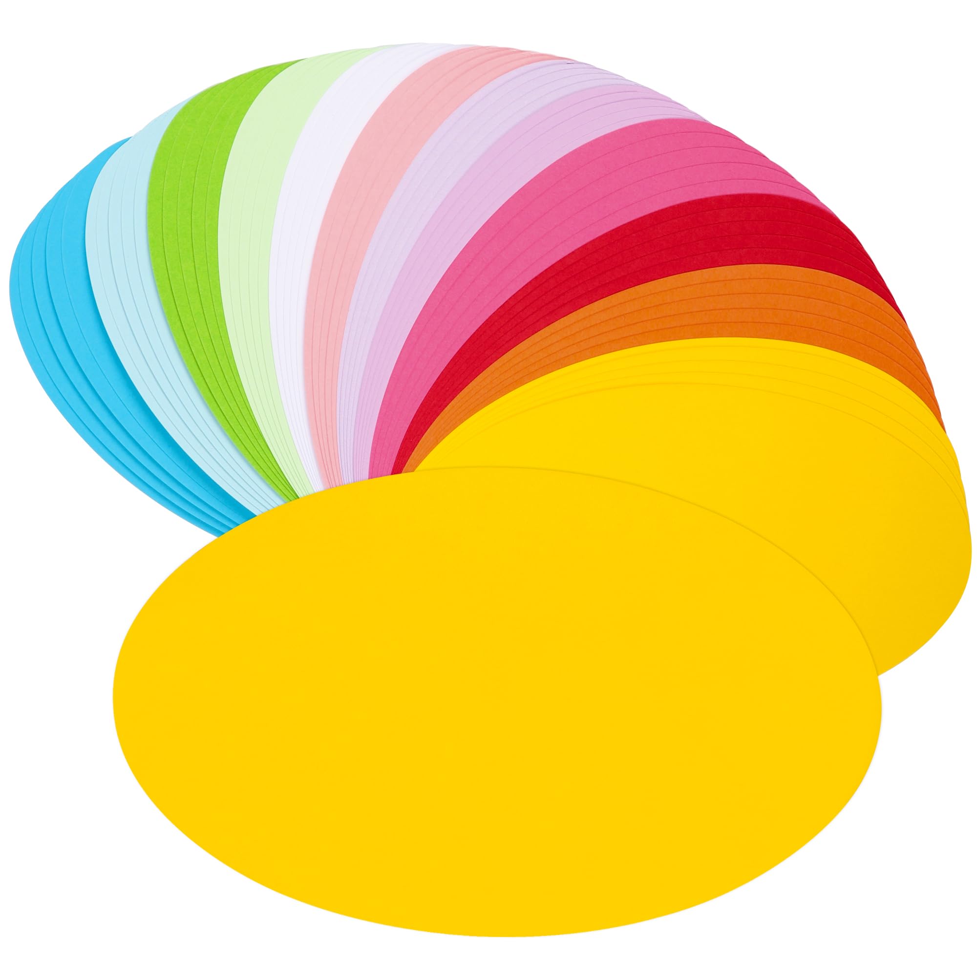 60 Sheets Elliptic Cardstock 5x7IN 180gsm 12 Colors Blank Kraft Cards