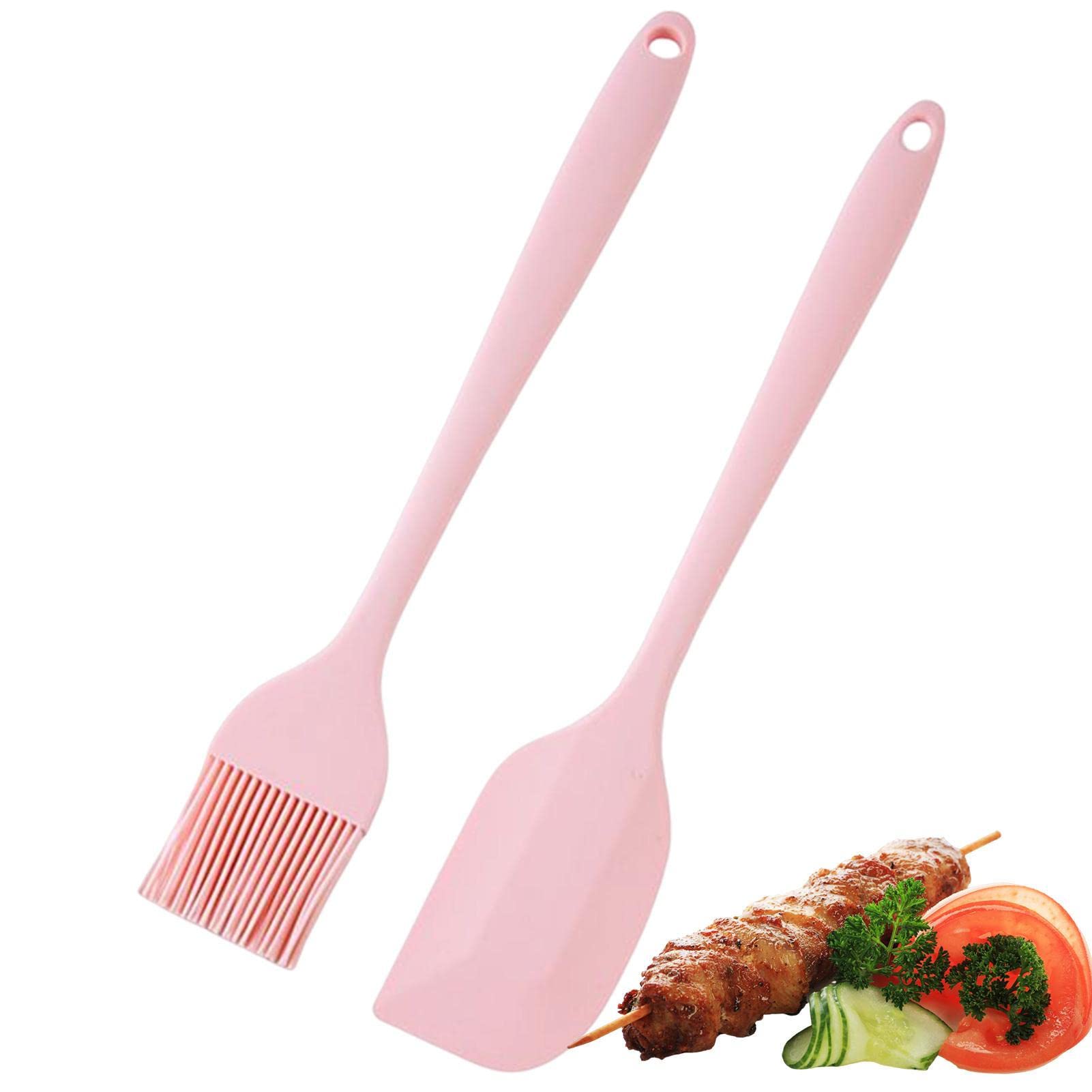 Rascador de cepillo de aceite de silicona, raspador de silicona para panqueques | Pincel resistente a la temperatura para panqueques, cepillo de aceite para bbq para postres de cocina Pologmase