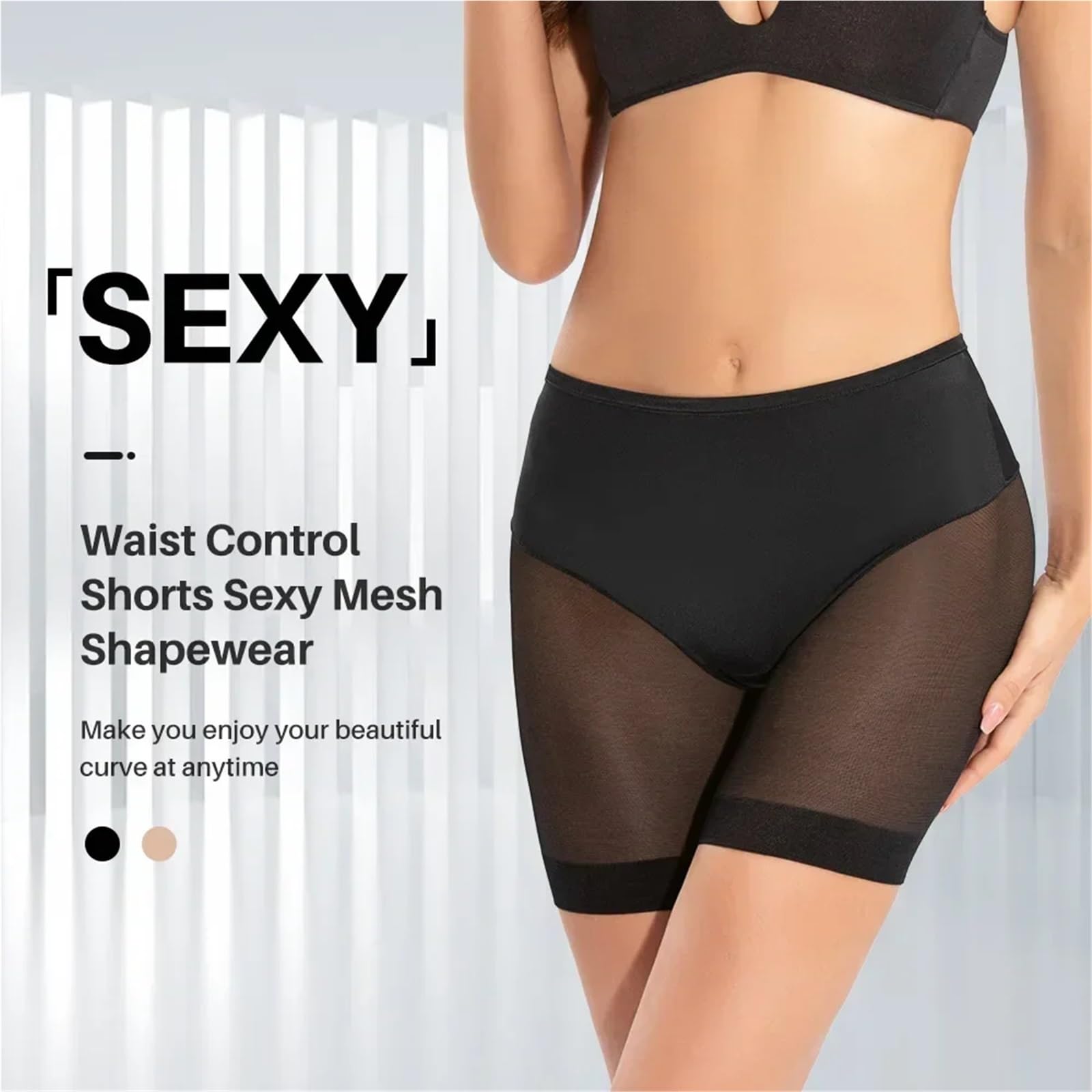 MMRTDJDR Majtki damskie w dużych rozmiarach Bielizna Szorty Shapewear Bezszwowe bokserki Majtki na brzuch z wysokim stanem