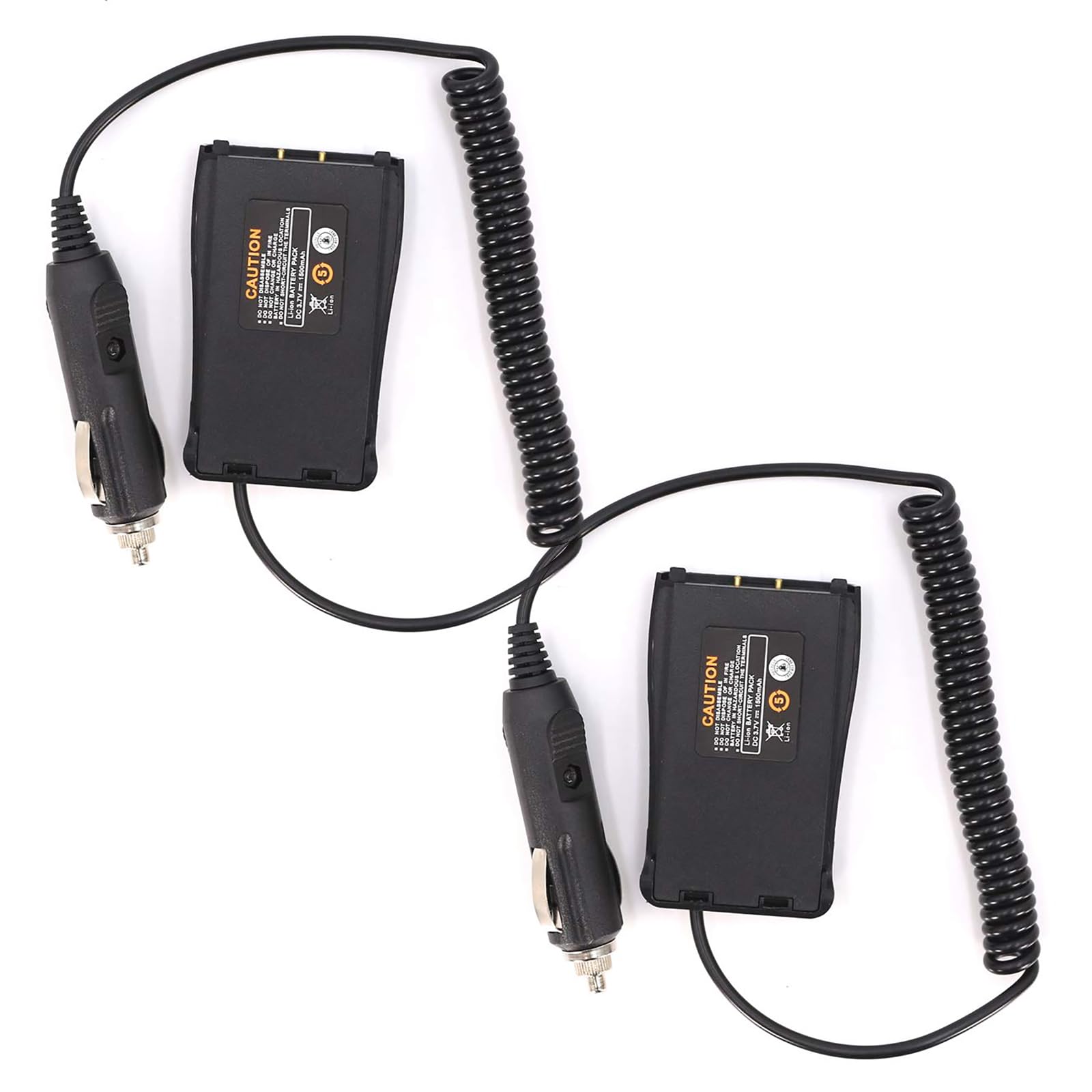 BaoFeng2 Pack BF-888S Battery Eliminator Car Charger Compatible with BF-777s BF-666s H777 Walkie Talkie Accessories